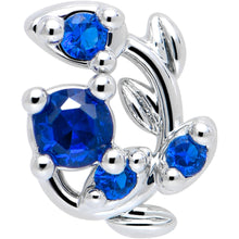 将图片加载到图库查看器,20G 7mm Blue Gem Twining Vine L Shape Nose Ring