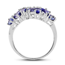 Load image into Gallery viewer, 2.88 Carat Genuine Tanzanite .925 Sterling Silver Ring