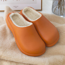 将图片加载到图库查看器,New Winter Women Slipper Soft Bottom Plush Home Shoes Slippers Indoor Waterproof Non-Slip Memory Foam Comfy Fluffy Fur Memory Foam Boots House Shoes Thick Sole 6cm