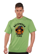 将图片加载到图库查看器,Halloween Time Unisex Bamboo Viscose/Organic Cotton Short Sleeve Graphic T-Shirt