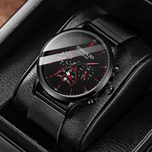 Load image into Gallery viewer, New Fashion Luminous Mens Watches Luxury Sport Quartz Mesh Strap Elegant Waterproof Wristwatch For Men