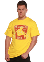 将图片加载到图库查看器,Skateboard Society Men's Bamboo Viscose/Organic Cotton Short Sleeve Graphic T-Shirt