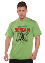 将图片加载到图库查看器,Halloween Scream Men's Bamboo Viscose/Organic Cotton Short Sleeve Graphic T-Shirt