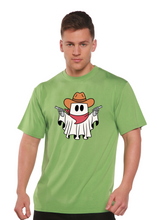 将图片加载到图库查看器,Cowboy Ghost Unisex Bamboo Viscose/Organic Cotton Short Sleeve Graphic T-Shirt