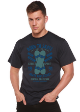 Load image into Gallery viewer, Born To Skate Men's Bamboo Viscose/Organic Cotton Short Sleeve Graphic T-Shirt