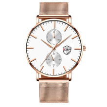 将图片加载到图库查看器,Black 3Bar Watch Men Women'S Watches Ladies Watch With Crystals Fashion Stainless Steel Band Comfortable Wristwatch