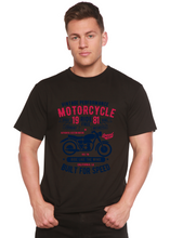 Load image into Gallery viewer, Motorcycle Ride Free Men's Bamboo Viscose/Organic Cotton Short Sleeve Graphic T-Shirt
