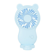 将图片加载到图库查看器,Handheld Pocket Mini Fan Portable With Bracket USB Mini Fan Portable Pocket Fan Cartoon Handheld Desktop Rechargeable Standing Fan Three Gear Wind Speed Regulation Battery Operated USB Small Fan with 3 Speeds for Home Office Car Outdoor Travel