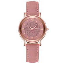 将图片加载到图库查看器,Womens Watches Bracelet Set Starry Sky Ladies Watch Casual Leather Student Quartz Wristwatch Luxury Fashion Minimalist Leather Strap Dress Analogue Quartz Round Elegant Watch
