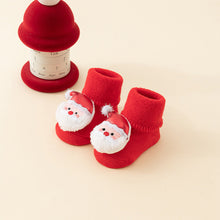 将图片加载到图库查看器,Baby Socks Christmas Newborn For Baby Boys/Girls Christmas Floor Socks Anti-Slip Baby Step Socks For Baby Kids