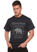 Load image into Gallery viewer, Strong Bear Spun Bamboo® Men's Bamboo Viscose/Organic Cotton Short Sleeve Graphic T-Shirt