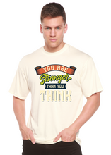 Load image into Gallery viewer, You Are Stronger Than You Think Men's Bamboo Viscose/Organic Cotton Short Sleeve Graphic T-Shirt