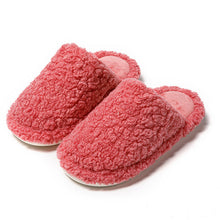将图片加载到图库查看器,Comfortable Cotton Slippers Home Women Winter Indoor Non-Slip Warmth Shoes Couple Plush Slippers Unisex Men's And Women's House Slippers Indoor Memory Foam Cotton Slippers