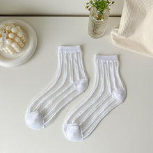 Load image into Gallery viewer, Women Socks New Fashion Long Transparent Cute Heart Thin Socks Female Summer Casual Sweet Funny Socks Stylish Ankle Socks For Women