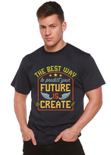 Load image into Gallery viewer, Feture is Create Spun Bamboo® Men's Bamboo Viscose/Organic Cotton Short Sleeve Graphic T-Shirt