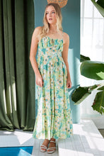 Load image into Gallery viewer, New Summer Floral Smocked Back Ruffled Hem Maxi Cami Dress β Bohemian Elegance, Feminine, Flowy, Comfortable, Effortlessly Chic