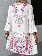 Load image into Gallery viewer, Exquisite Summer Feminine Lace Detail Printed Dress Chic Midi Lightweight Dress
