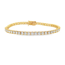 Load image into Gallery viewer, 5.50ct Diamond Tennis Bracelet 18KT Yellow Gold