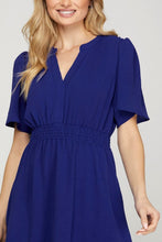 Load image into Gallery viewer, New Ruffled Surplice Short Flutter Sleeve Mini Dress For Women โ Elegant, Playful and Feminine Surplice Mini Dress with Flutter Sleeves