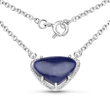 Load image into Gallery viewer, 3.92 Carat Genuine Blue Aventurine .925 Sterling Silver Pendant