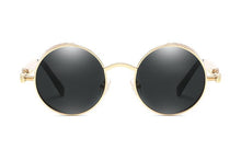Load image into Gallery viewer, Luxury Popular Retro Gothic Steampunk Polarized Men and Women Brand Designer Vintage Round High Quality Metal Frame Sunglasses With UV400 Protection