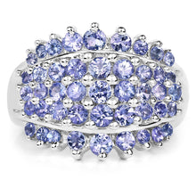 Load image into Gallery viewer, 2.35 Carat Genuine Tanzanite .925 Sterling Silver Ring