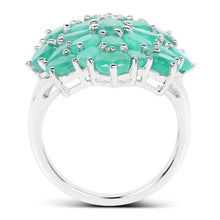 将图片加载到图库查看器,5.88 Carat Genuine Emerald .925 Sterling Silver Ring