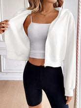 Load image into Gallery viewer, Relaxed Minimalist Zip-Up Dropped Shoulder Hooded Jacket Casual & Comfortable Lightweight Outerwear
