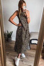 Load image into Gallery viewer, Luxury Leopard Print Sleeveless Maxi Dress Modern & Trendy Statement Piece Charming Dress