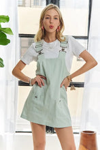 Load image into Gallery viewer, Adjustable Wide Strap Square Neck Overall Dress β Modern and Chic Square Neck Dress with Adjustable Straps and Trendy Overall Style