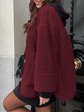 Load image into Gallery viewer, Modern Cozy Women Luxuriously Cozy Contrast Button Up Sherpa Jacket with Pockets For Fall & Winter