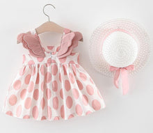 Load image into Gallery viewer, Luxury Handmade Elegant Modern Newborn Baby Girl Birthday & Princess Baby Dress With Hat
