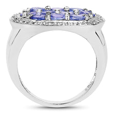 Load image into Gallery viewer, 1.70 Carat Genuine Tanzanite .925 Sterling Silver Ring