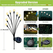 Load image into Gallery viewer, 8 LED Solar Firefly Hanging Solar Lights