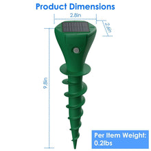 Load image into Gallery viewer, 8-Pieces: Solar Powered Repellent Waterproof Solar Vibration Stake