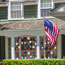 Load image into Gallery viewer, 8 Strands Patriotic Star Streamers Banner Garland