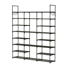 Load image into Gallery viewer, 8-Tier Shoe Rack Metal Shoe Storage Shelf