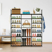 Load image into Gallery viewer, 8-Tier Shoe Rack Metal Shoe Storage Shelf
