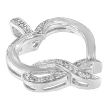 Load image into Gallery viewer, .925 Sterling Silver 1/6 cttw Diamond Heart Pendant Necklace (H-I, I1-I2)