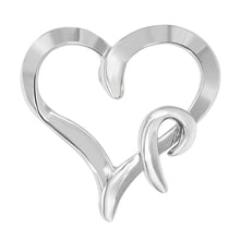 将图片加载到图库查看器,.925 Sterling Silver Heart Shaped Pendant Necklace