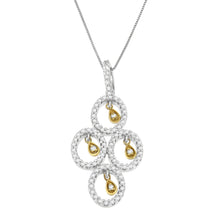 Load image into Gallery viewer, 14K Two- Toned Gold 2/5 cttw Round Diamond Pendant Necklace (H-I, I1-I2)
