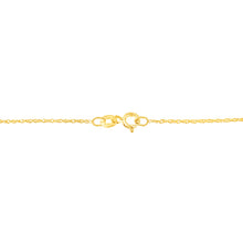 Load image into Gallery viewer, 14K Yellow Gold Plated .925 Sterling Silver 1.00 Cttw Baguette Diamond Composite Open Heart 18" Inch Pendant Necklace (I-J Color, I1-I2 Clarity)