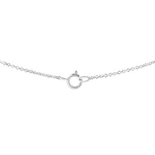 Load image into Gallery viewer, IGI Certified 14k White Gold 1/2 cttw Lab Grown Oval Shape Solitaire Diamond East West 18" Pendant Necklace (E-F Color, VS1-VS2 Clarity)