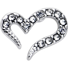 将图片加载到图库查看器,20G 7mm Clear Gem Stylized Heart L Shape Nose Ring