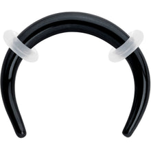 Load image into Gallery viewer, 14G 5/16 Black Pincher Crescent Taper