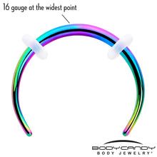 将图片加载到图库查看器,16G 3/8 Rainbow Pincher Crescent Taper