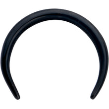Load image into Gallery viewer, 16G 5/16 Black Pincher Crescent Taper