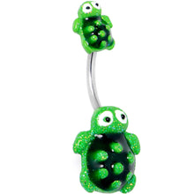 将图片加载到图库查看器,Texture Turtles Double Mount Belly Ring