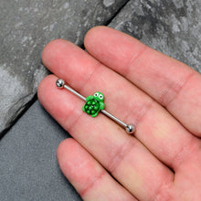 将图片加载到图库查看器,14G Texture Turtle Industrial Barbell 38mm
