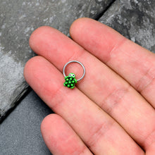 将图片加载到图库查看器,16G 3/8 Texture Turtle BCR Captive Ring